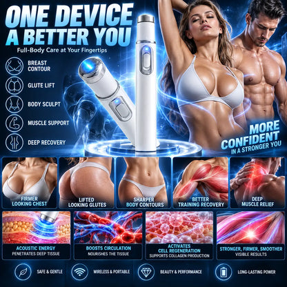 💯ULTRASONIC SHOCK WAVE BODY REMODELING SYSTEM™——Enhances bust and lifts buttocks. Fuel Muscle Growth.Boost Circulation. Relieve Pain.