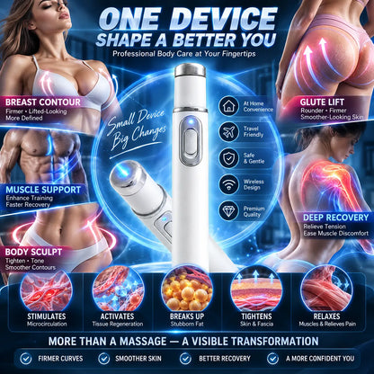 💯ULTRASONIC SHOCK WAVE BODY REMODELING SYSTEM™——Enhances bust and lifts buttocks. Fuel Muscle Growth.Boost Circulation. Relieve Pain.