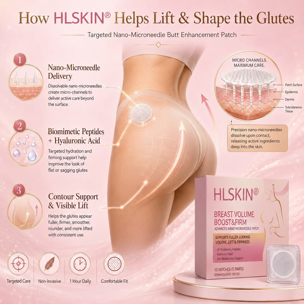 💥𝐇𝐋𝐒𝐊𝐈𝐍® 👩‍⚕️ Targeted Breast Enhancement Advanced Nano Microneedle Patch💃
