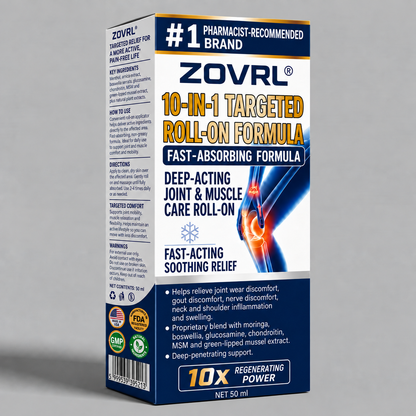 💥💥ZOVRL®  10‑IN‑1 TARGETED ROLL‑ON FORMULA FAST‑ABSORBING FORMULA