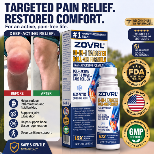 💥💥ZOVRL®  10‑IN‑1 TARGETED ROLL‑ON FORMULA FAST‑ABSORBING FORMULA
