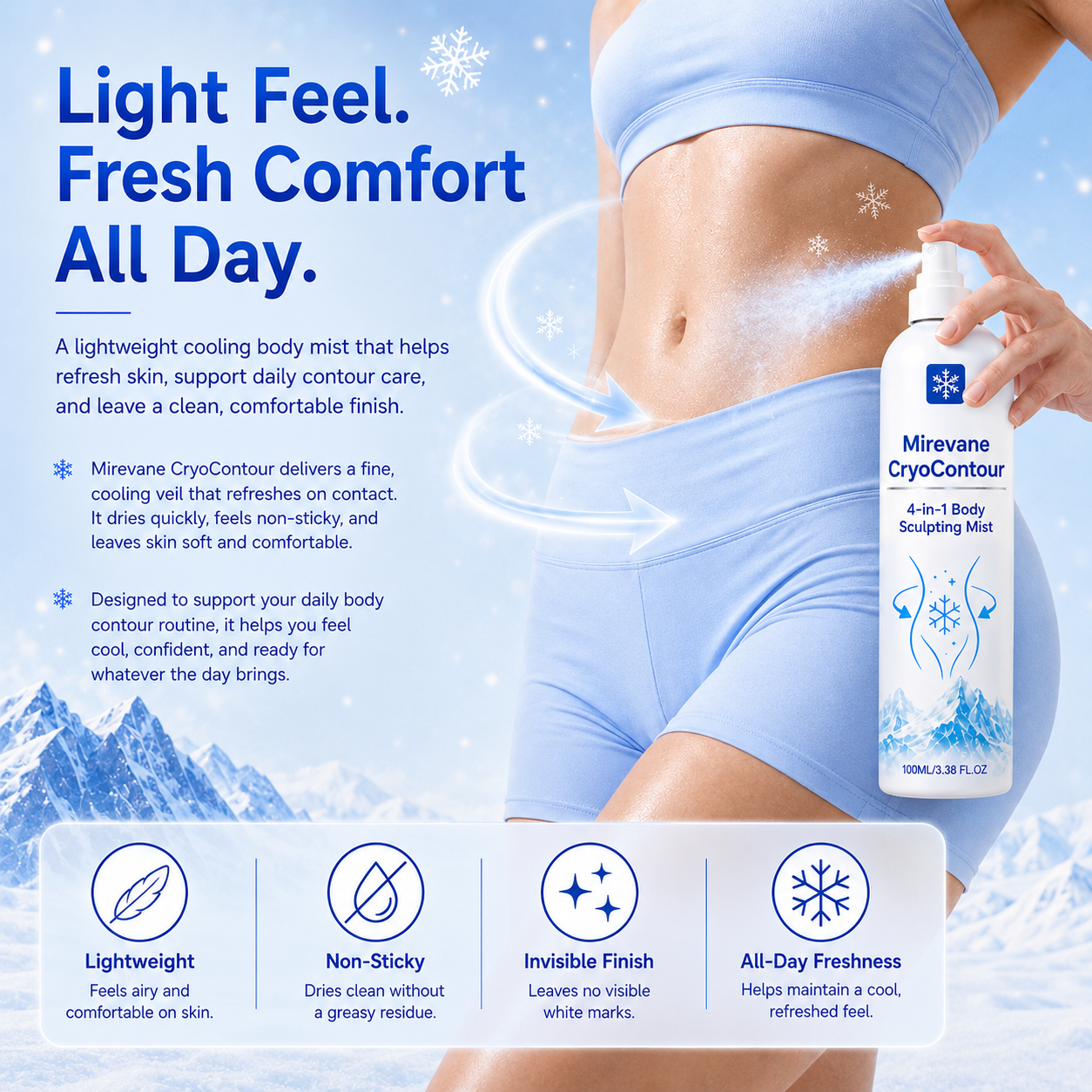 Mirevane CryoContour 4-in-1 Body Sculpting Mist