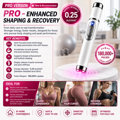 💯ULTRASONIC SHOCK WAVE BODY REMODELING SYSTEM™——Enhances bust and lifts buttocks. Fuel Muscle Growth.Boost Circulation. Relieve Pain.
