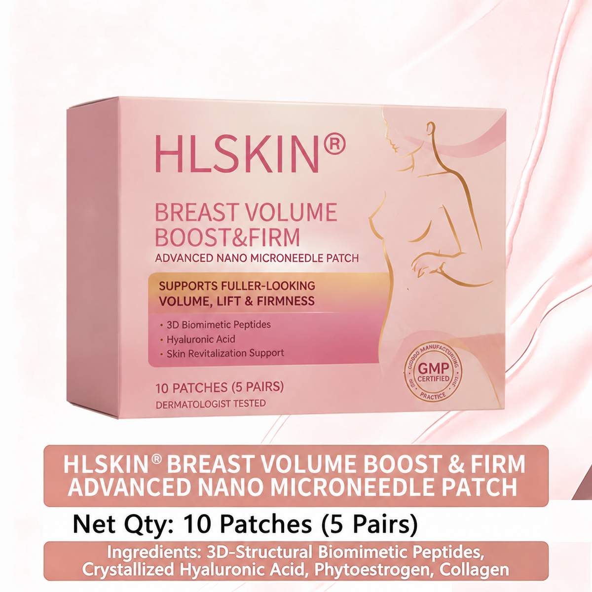 💥𝐇𝐋𝐒𝐊𝐈𝐍® 👩‍⚕️ Targeted Breast Enhancement Advanced Nano Microneedle Patch💃